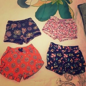 4 pair of toddler shorts